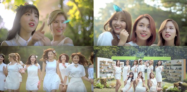 TWICE「Nature Collection」廣告曲 MV(來源：影片截圖)