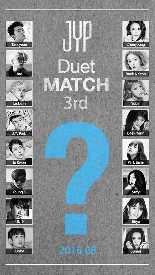 「JYP Duet Match」第三彈預告照