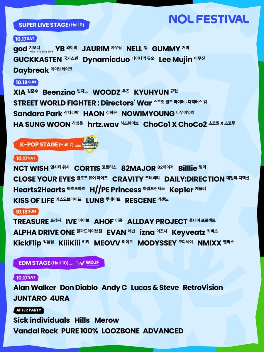 NOL FESTIVAL opens paid ticket sales with CORTIS IVE and Alan Walker on the lineup