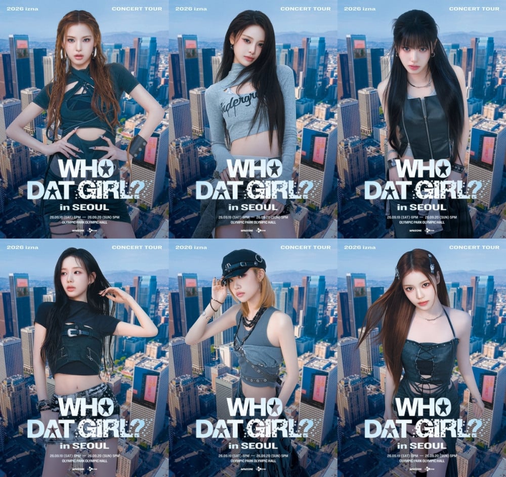 izna WHO DAT GIRL concert tour poster