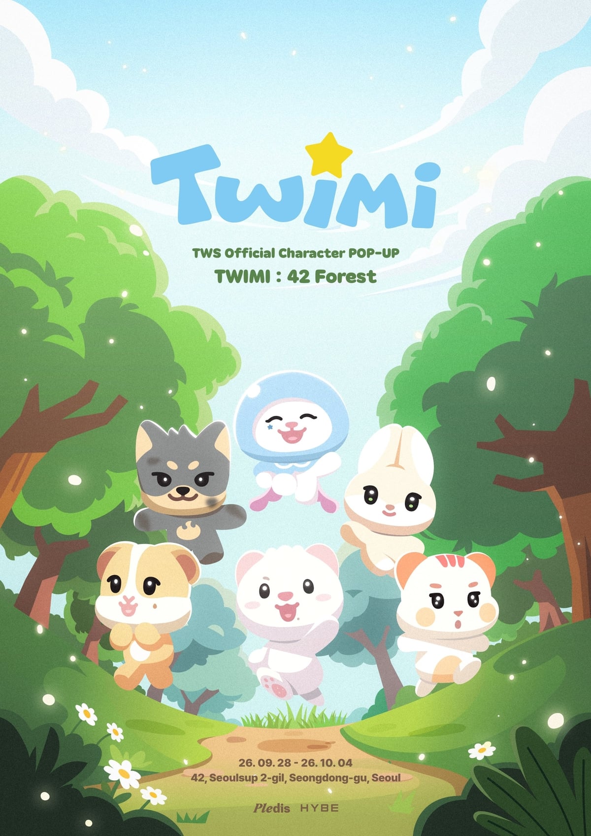 TWS open a pop-up for their official character TWIMI in Seongsu