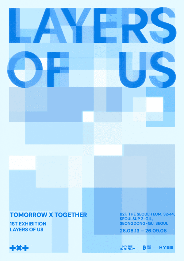 tomorrow x together celebrate 7th anniversary with exhibition 'layers of us'