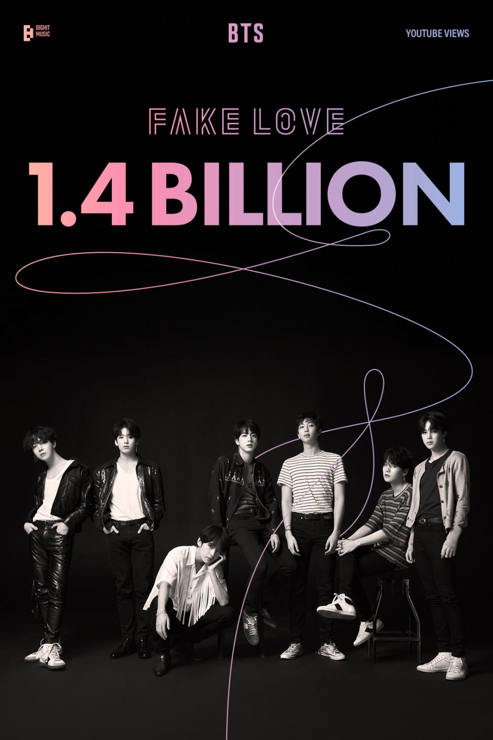 BTS嘅〈FAKE LOVE〉MV瀏覽量突破14億
