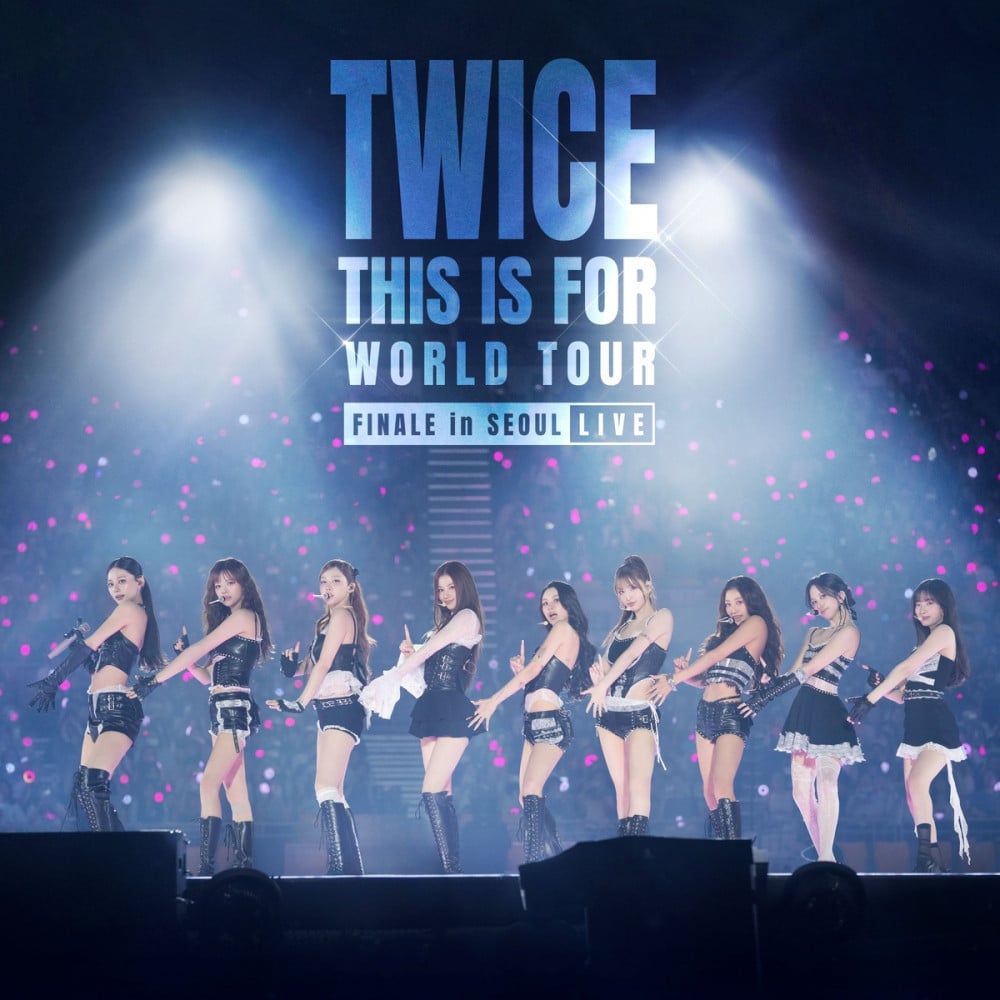 TWICE live LP cover for the THIS IS FOR world tour finale in Seoul