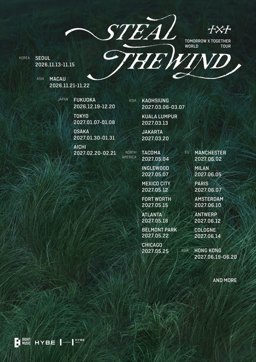 TXT set October 1 presales for 'STEAL THE WIND' concerts in Seoul