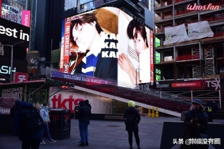 EXO KAI“生日應援廣告”登上紐約時代廣場：支持率超34%