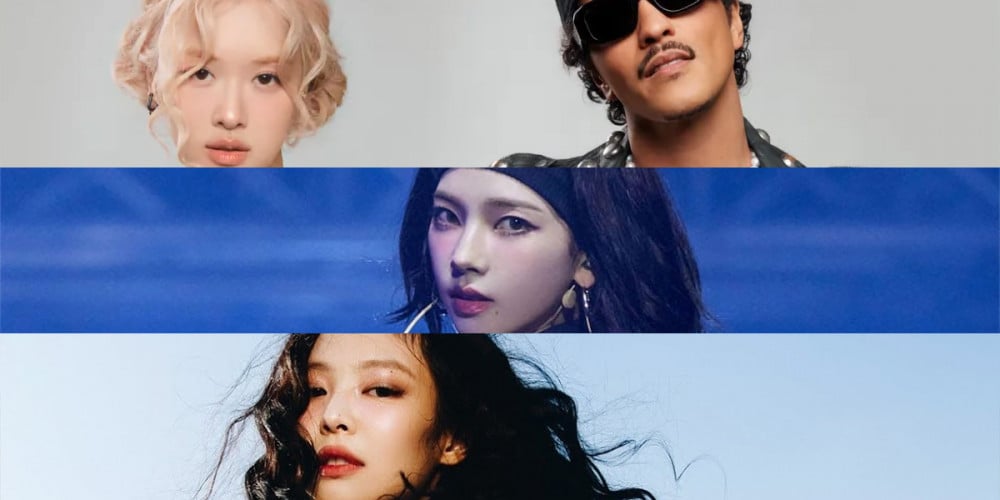 Rosé ft. Bruno Mars, Karina, and Jennie top Instiz chart for the fourth week of October 2024