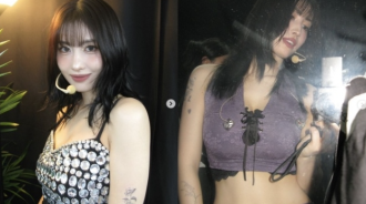 TWICE的Momo在幕後照片中展示驚人身材