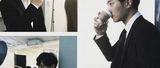 “徐大榮”上士晉久廣告片場照 縈繞咖啡香的西裝男