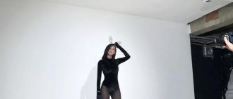 T-ara孝敏公開新曲MV拍攝現場花絮，目測1米8的大長腿？