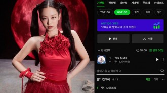 BLACKPINK Jennie新歌《You & Me》在MelOn HOT 100登上1位！即時搜尋排名1位