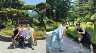 網民熱議SEVENTEEN圓佑、MONSTA X I.M與WOODZ意外溫馨的植物園合照