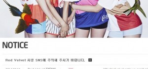 網民冒充Red Velvet的SNS　SM娛樂發公告提醒粉絲