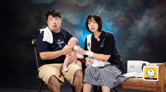 喜劇人夫婦李恩亨與金在俊拍攝真實家庭照