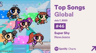 NewJeans新曲《Super Shy》在Spotify全球排名首次登場46位！創新自身最高記錄