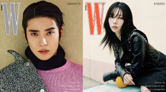 NCT的Jaehyun和aespa的Karina登上了《W Korea》雜誌的封面，穿著“Prada”