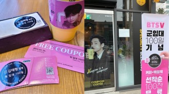 BTS粉絲們慶祝V入伍100天！為現役士兵舉辦了一場免費咖啡活動