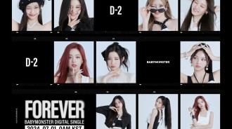 BABYMONSTER 推出數位單曲「FOREVER」的「D-2」海報